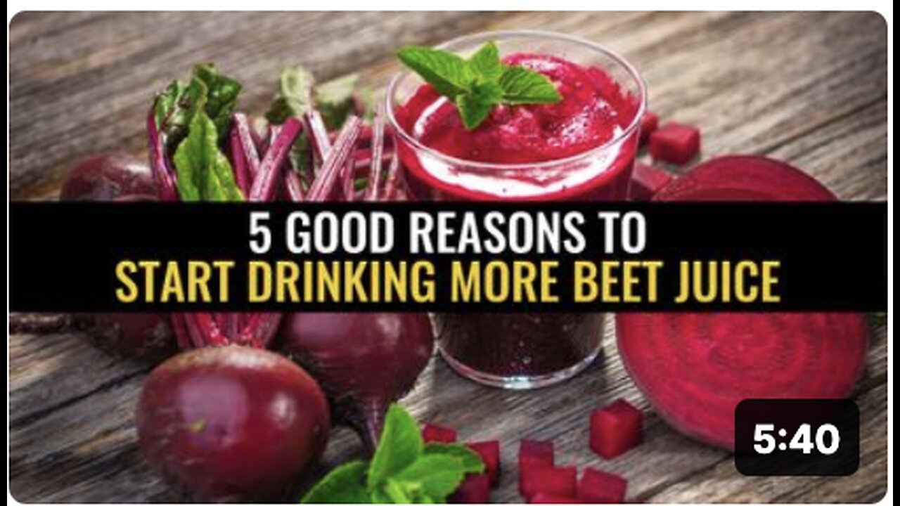 5 Good reasons to start drinking more beet juice