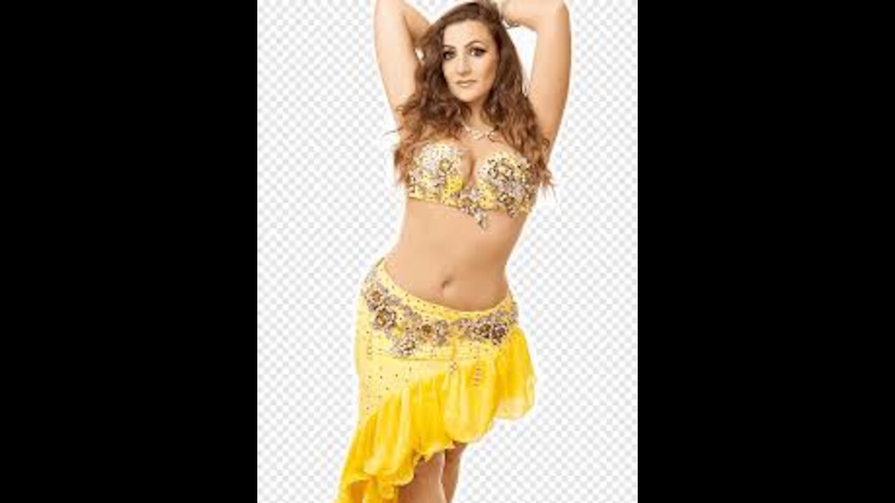 A belly dancer who belly dances the belly dance