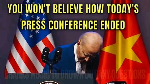 Joe tells Everyone at Press Conference “I’m going to go to BED”; Biden’s Handlers SHUT ￼IT DOWN!