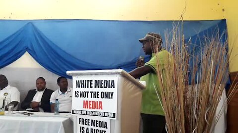 SOUTH AFRICA - Johannesburg - Support for Sekunjalo Independent Media (videos) (VyU)