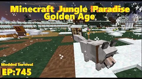 Minecraft : Jungle Paradise Golden Age - Ep745 : Goodbye My Frozen Water Farms