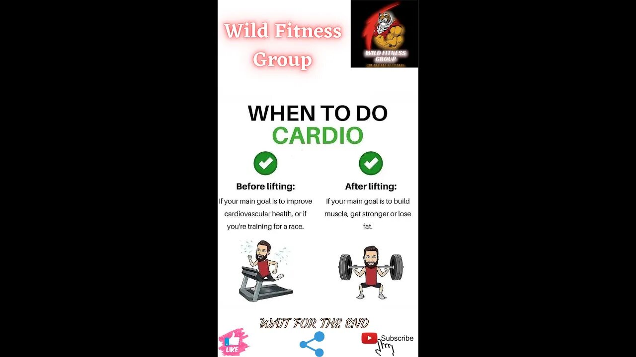 🔥When to do cardio🔥#shorts🔥#viralshorts🔥#fitnessshorts🔥#wildfitnessgroup🔥