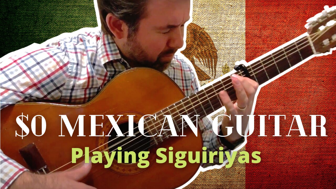 Siguiriyas on a $0 Guitar that was Destined for Garbage Dump Aqui en México | Guitarra Flamenca