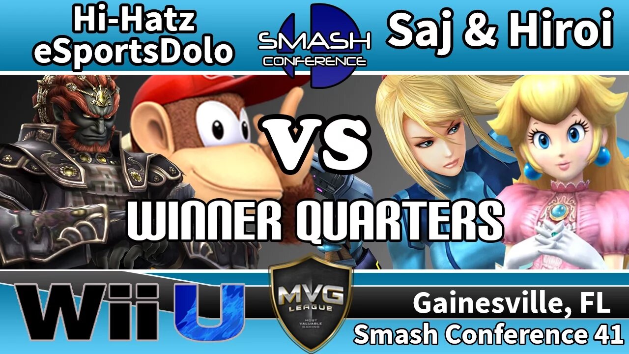 Hi-Hatz & eSportsDolo vs. Saj Hiroi - Teams SSB4 Winners Quarters - Smash Conference 41