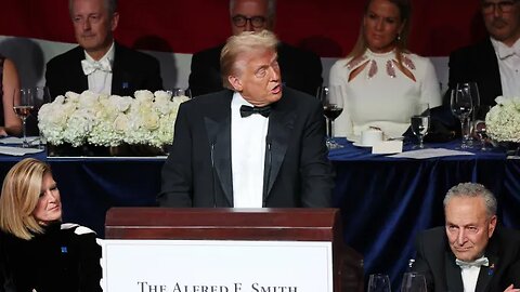 2024 LIVE - Donald Trump delivers remarks at the Al Smith Dinner