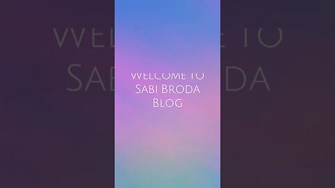 Welcome to Sabi Broda Blog