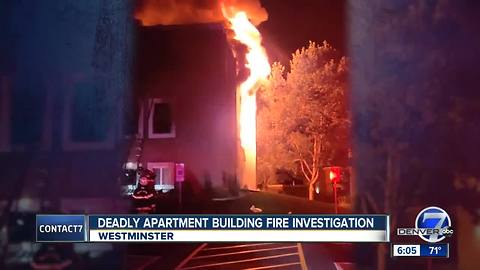 Deadly apartment building fire investigation