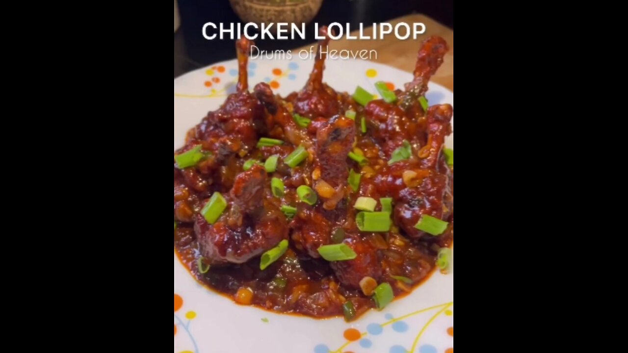 Finger licking chicken lollipop