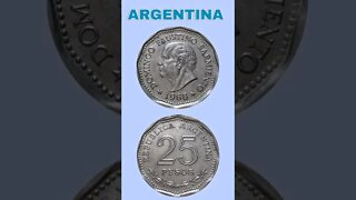 Argentina 25 pesos 1968.#shorts #coinnotesz