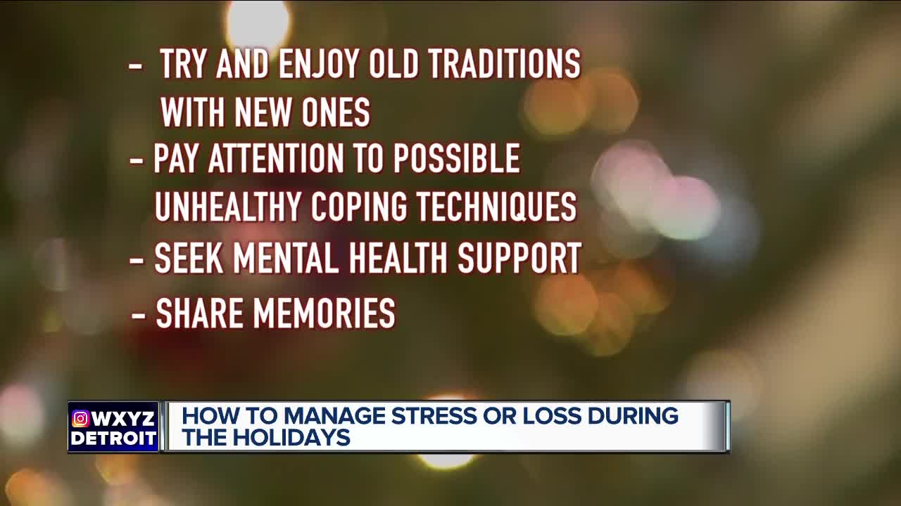 How to manage stress or loss during the holidays