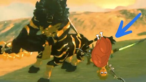 Rare Lynel Carves the Turkey... makes us wheeze #shorts #botw