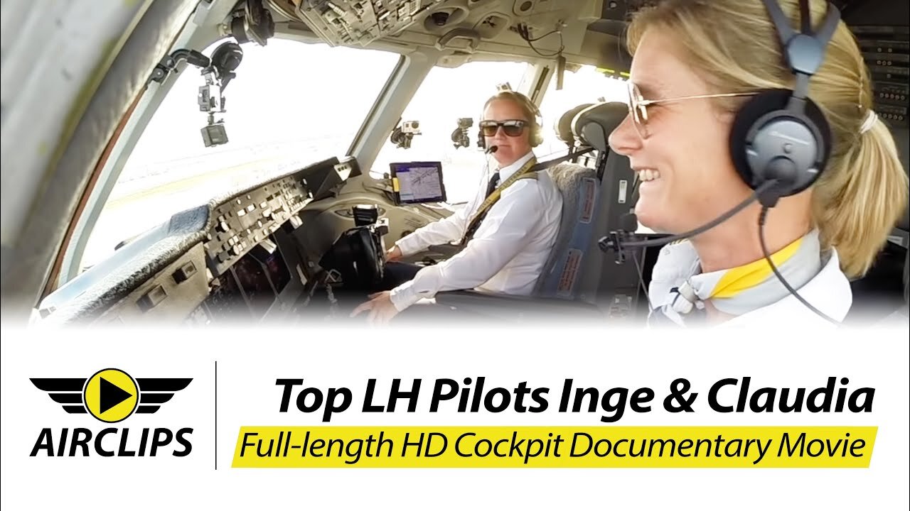 MUST SEE! TWO COOL LADIES piloting HEAVY MD-11F ULTIMATE COCKPIT MOVIE [AirClips full flight series]