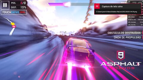 Asphalt 9: Legends - gameplay cloud - teste GeForce Now Abya (internet wifi lenta)delay