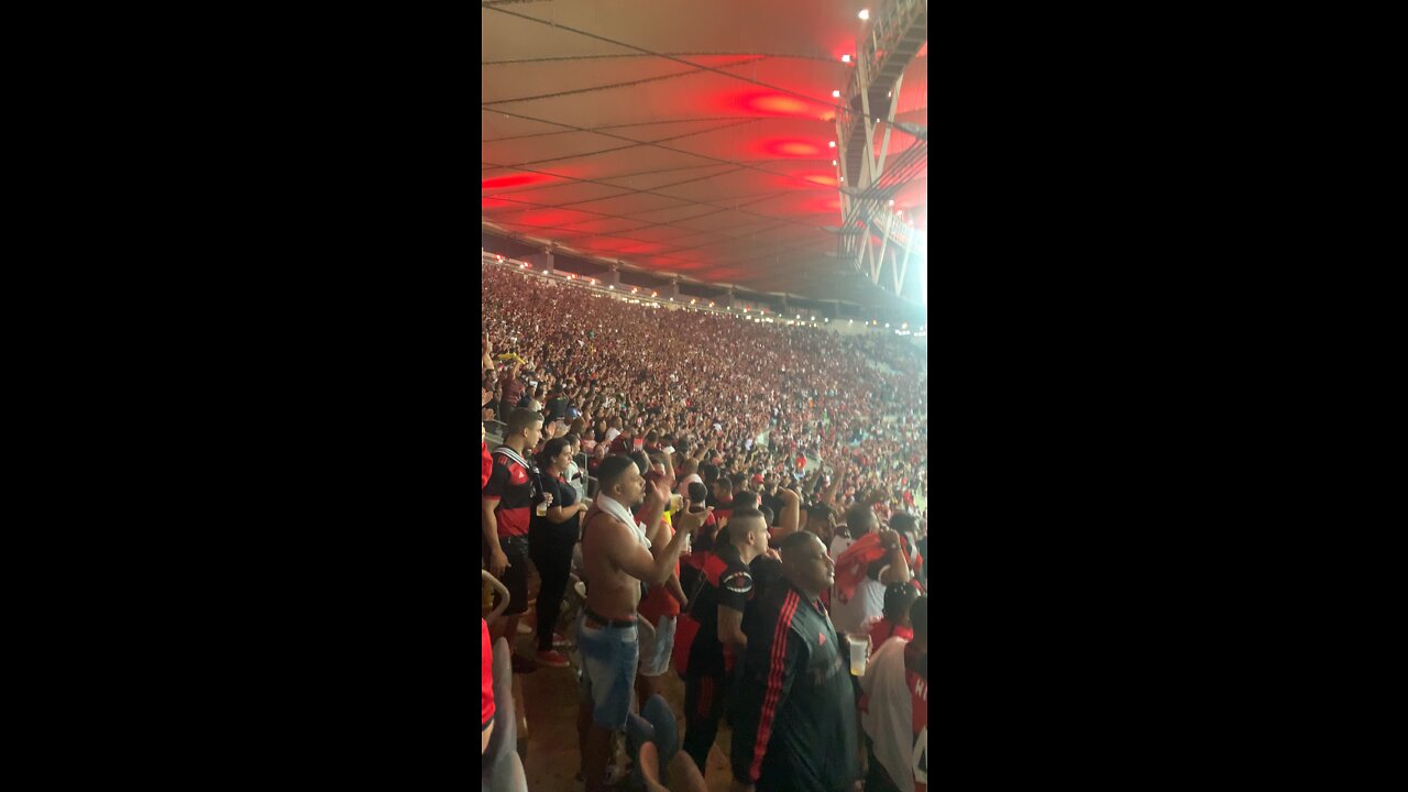 Protesto após a vitória Flamengo x universidad católica