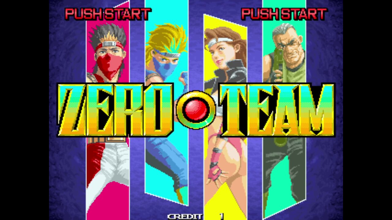 Zero Team Arcade Game, Seibu Kaihatsu 1993, longplay