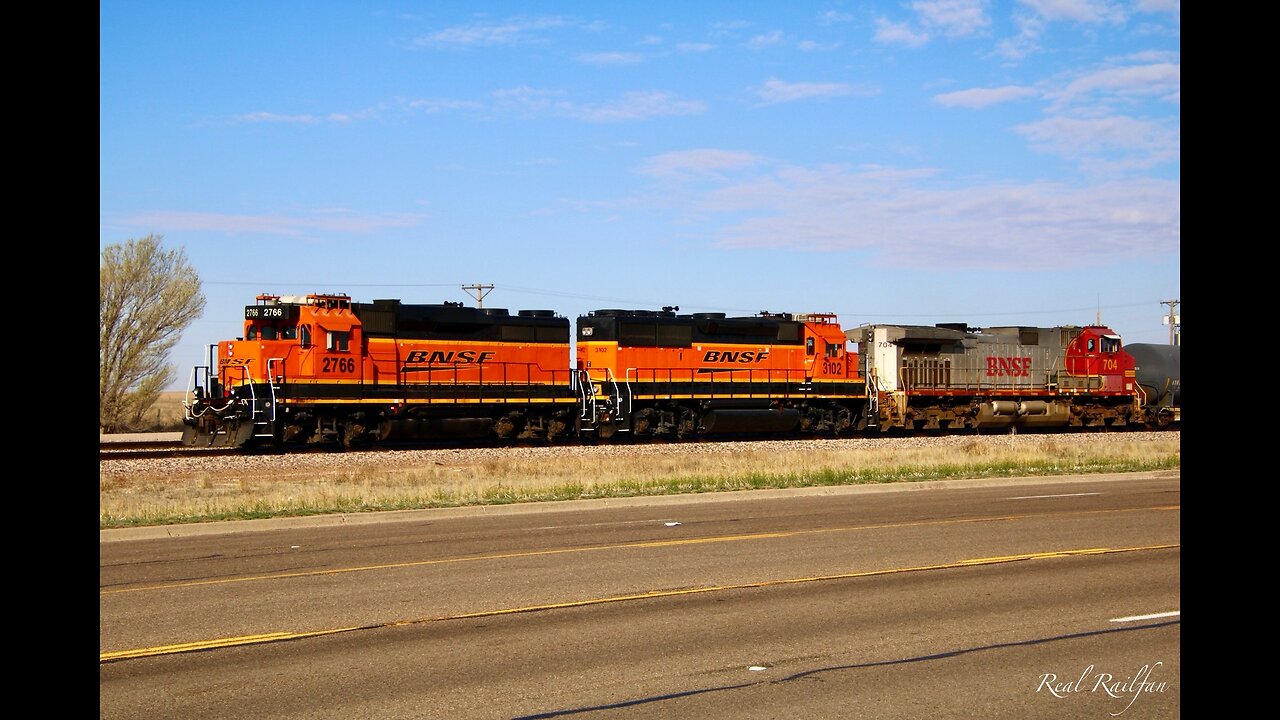 Parked BNSF Train in Dalhart, Texas - Dalhart Subdivision
