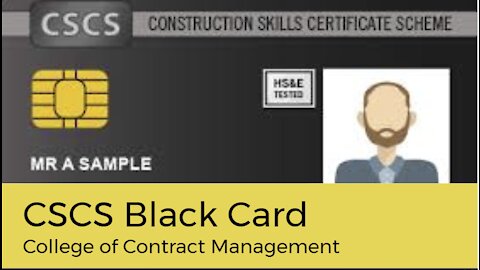 CSCS Black Card 2
