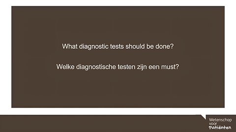 What diagnostic tests should be done? - Dr. Nigel Speight (Paediatrician)