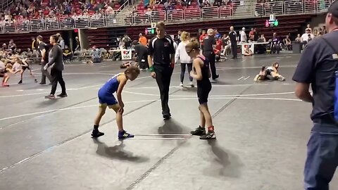 Addisons first cradle: NEUSA STATE #wrestlelikeagirl #girlpower