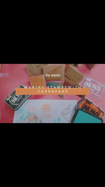 ABSTRACT STAMP MAKING WITH CARDBOARD!