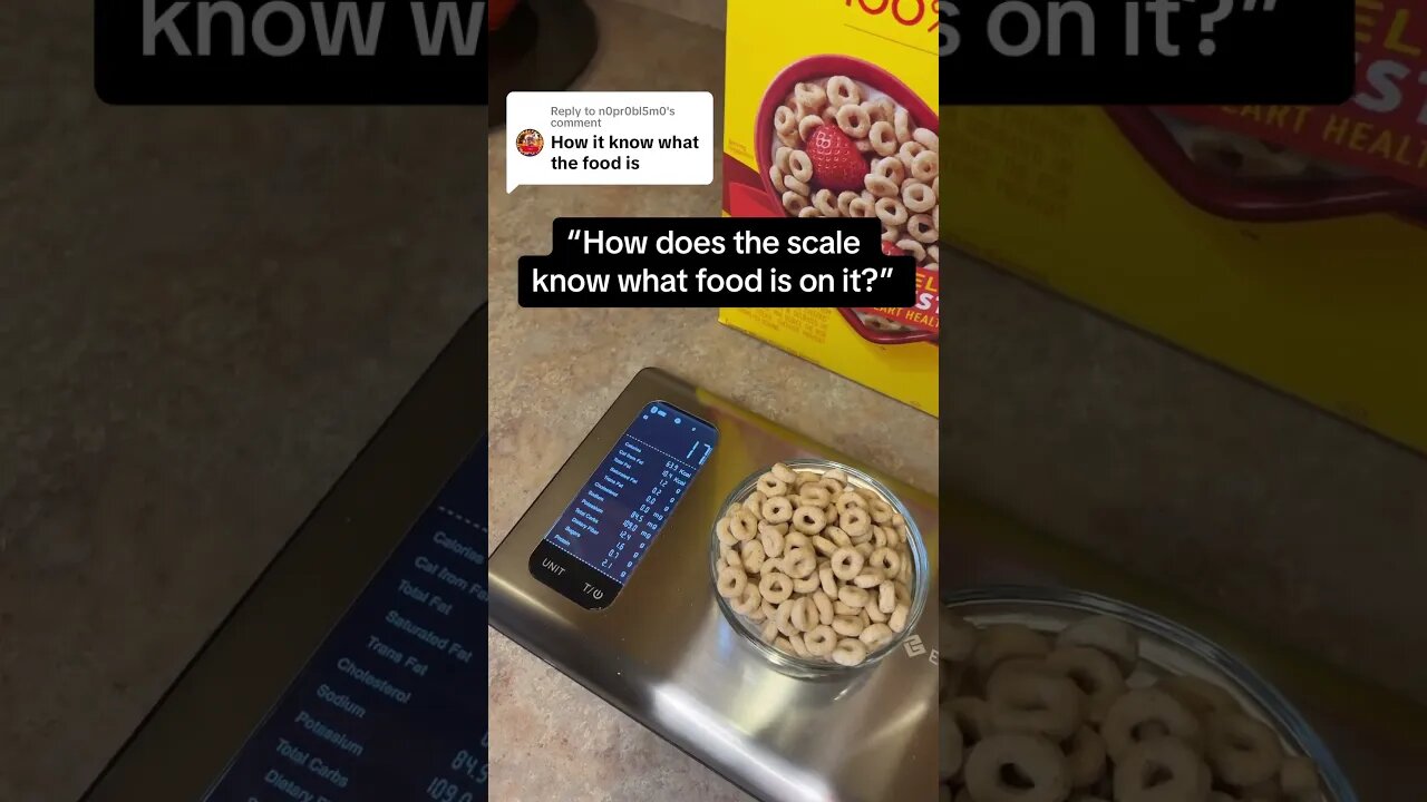 How does the scale know what food is on it? #macros #food #fitfam #funny