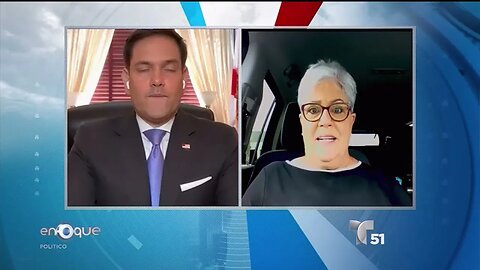 Rubio Habla con Marilys Llanos de Enfoque Político Sobre Diversos Temas de Actualidad