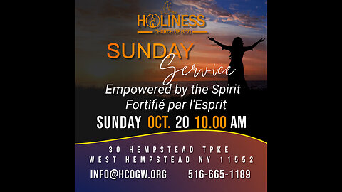 HCOG || Sunday Service 10AM 10/20/2024