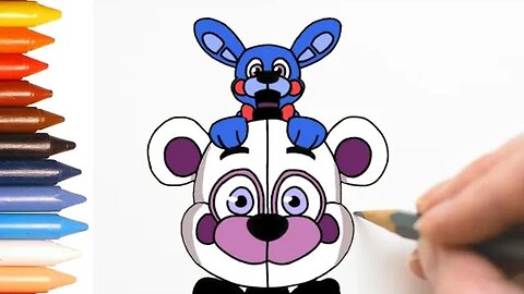 COMO DESENHAR FUNTIME FREDDY - FIVE NIGHTS AT FREDDY'S - FÁCIL