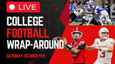 BYU Stays Undefeated! | College Football Wrap-Around LIVE | Saturday, October 19th