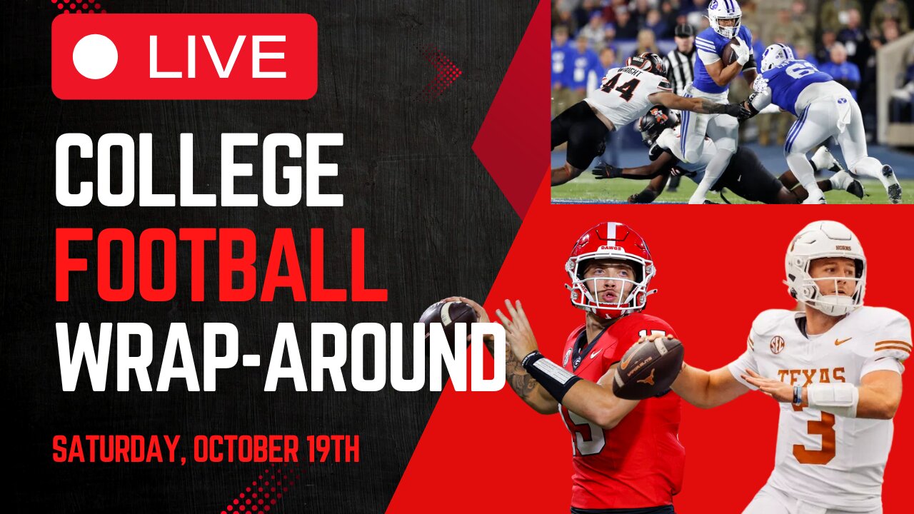 BYU Stays Undefeated! | College Football Wrap-Around LIVE | Saturday, October 19th