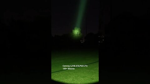 Convoy L21B Green LED Beamshots: CSLPM1.F1