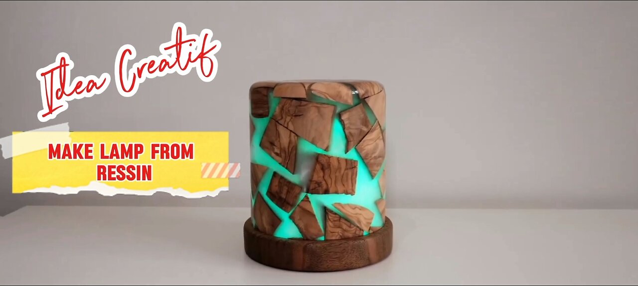 IDEA CREATIF MAKE LAMP RESSIN FROM WOOD