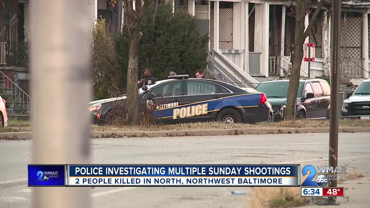 Police Investigate Multiple Sunday Shootings