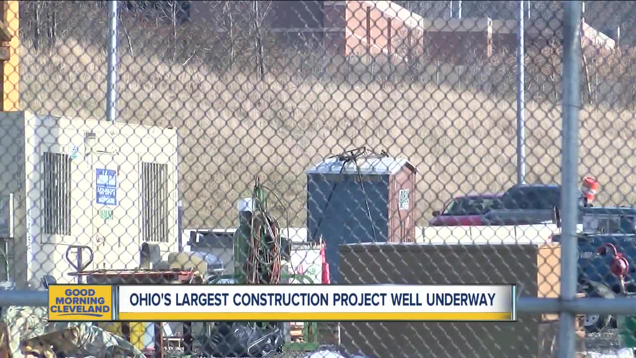 Ohio's largest construction project well underway