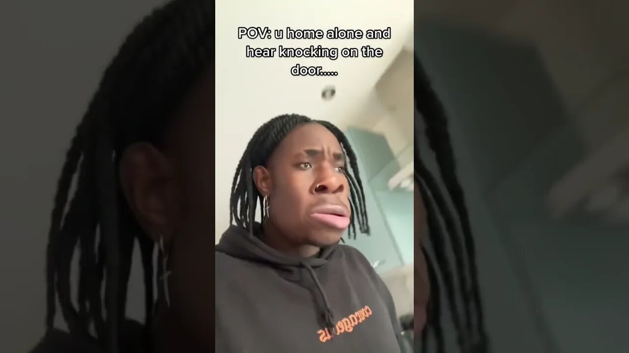 When u hear a knock on your door but u online at night😳