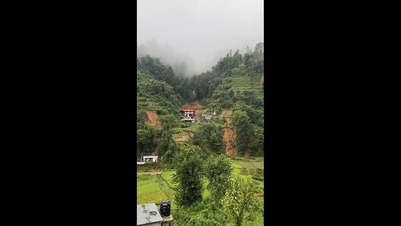 Landslide in Kathmandu Nepal