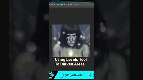 Using Levels to Darken #art #photoshoppainting #quickdrawing #photoshop #digitalart