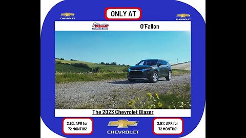 Don't miss out on getting YOUR 2023 Chevrolet Blazer with 2.9% APR for 72 months ONLY at O'Fallon!