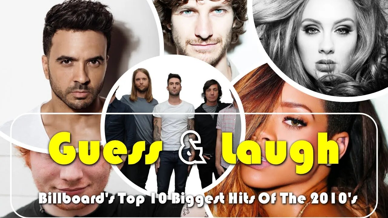 Guess Billboard's Top 10 Biggest Hits Of The 2010's in This Funny Animated Song Title Challenge!