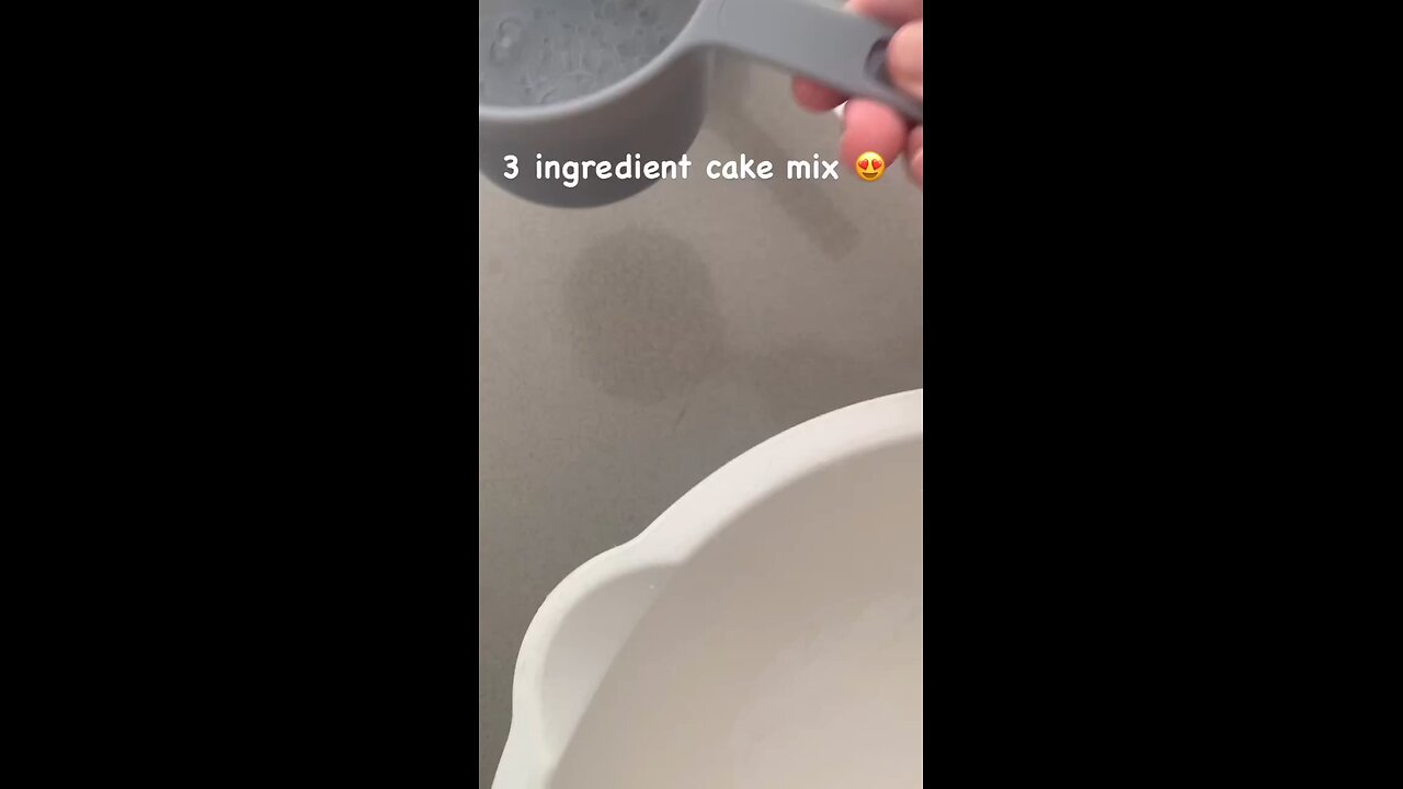 3 ingredient cake 🍰