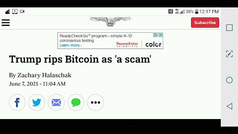 Trump Calls Bitcoin a Scam...