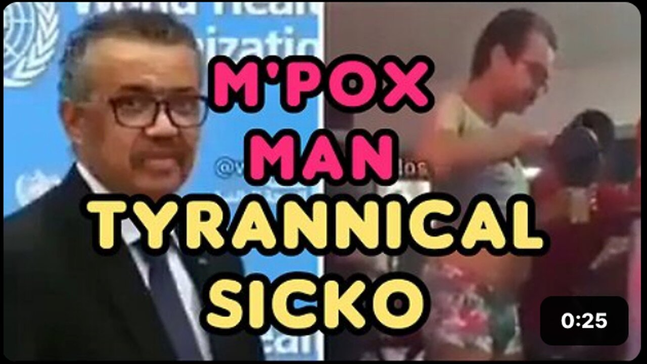 THE SICK 'MPOX' MAN 'WHO' IS HEADING THE REBRANDED "MPOX" PAMDEMIC. DR. 'TEDROS ADHANOM GHEBREYESUS'