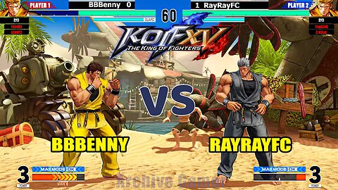 KOF XV - BBBenny (Yashiro/Goenitz/Ryo) vs RayRayFC (Yamazaki/Rugal/Ryo) | 4K 60fps