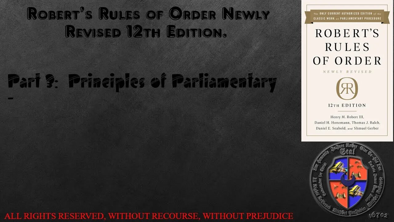 Principles of Parliamentary Law