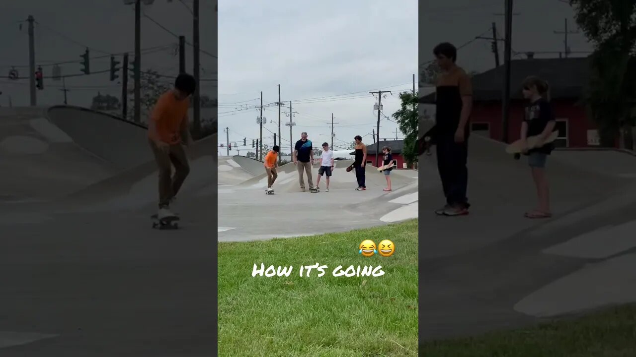 In 2023 skate parks are a family affair 😆🤣🤦🏻♂️ #skateboarding #family #school #lmao