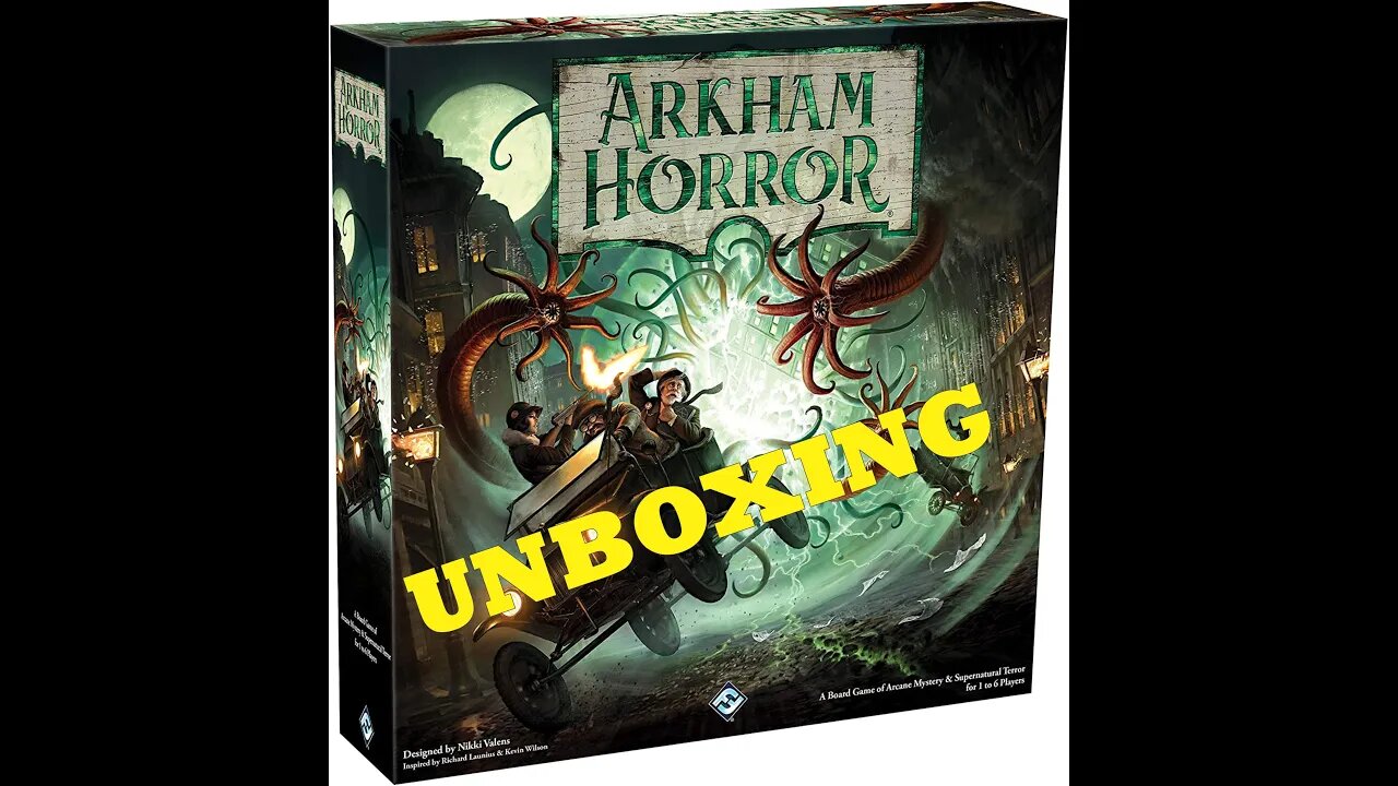 Arkham Horror 3rd Edition Unboxing