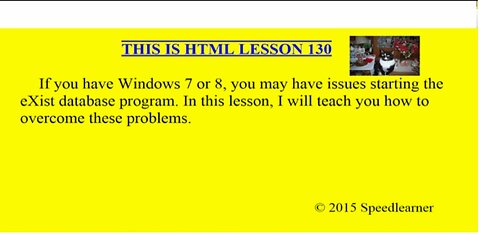 HTML Lesson 130