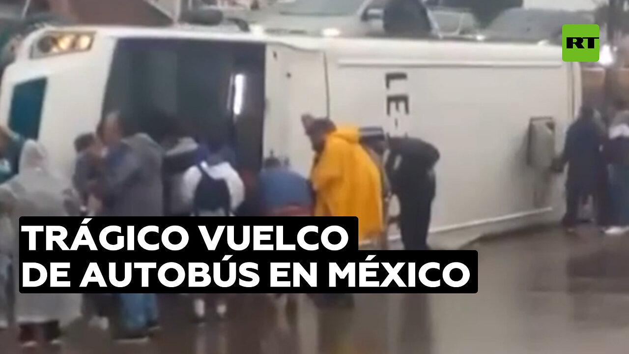 Un autobús vuelca en la ciudad mexicana de León y deja múltiples heridos