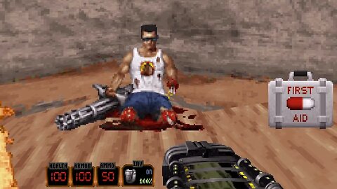 O poderoso pé do Duke - Pise em 40 inimigos depois de usar o Encolhedor neles - Duke Nukem 3D