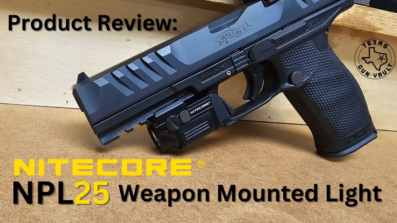 Product Review: Nitecore NPL25 Micro Weapon Mounted Light